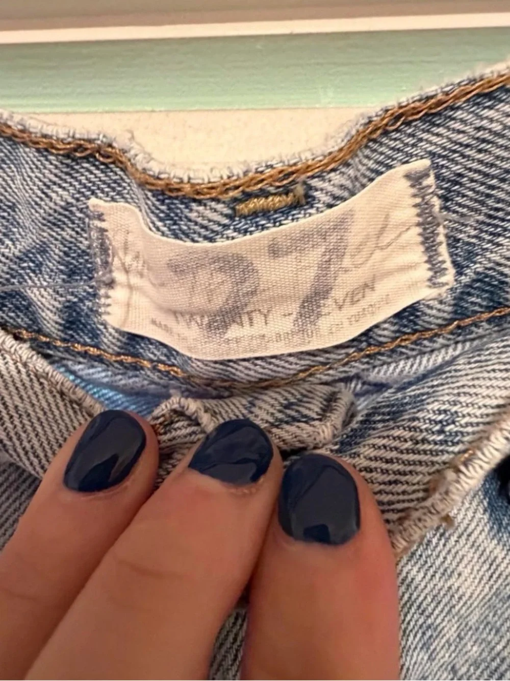 Free People High-Rise Distressed Gray Straight Jeans